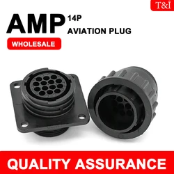 1 sets 14 Pin AMP/TE type 182649-1 206043-1 auto sensor plug connector for SMEMA Car,14P plug with Pin