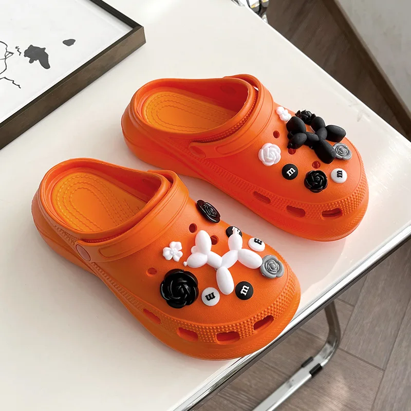 Summer Women Sandals New 6cm Platform Slippers Female Breathable Outdoor Beach Sandals Anti-slip High Heels Women Slip On Shoes