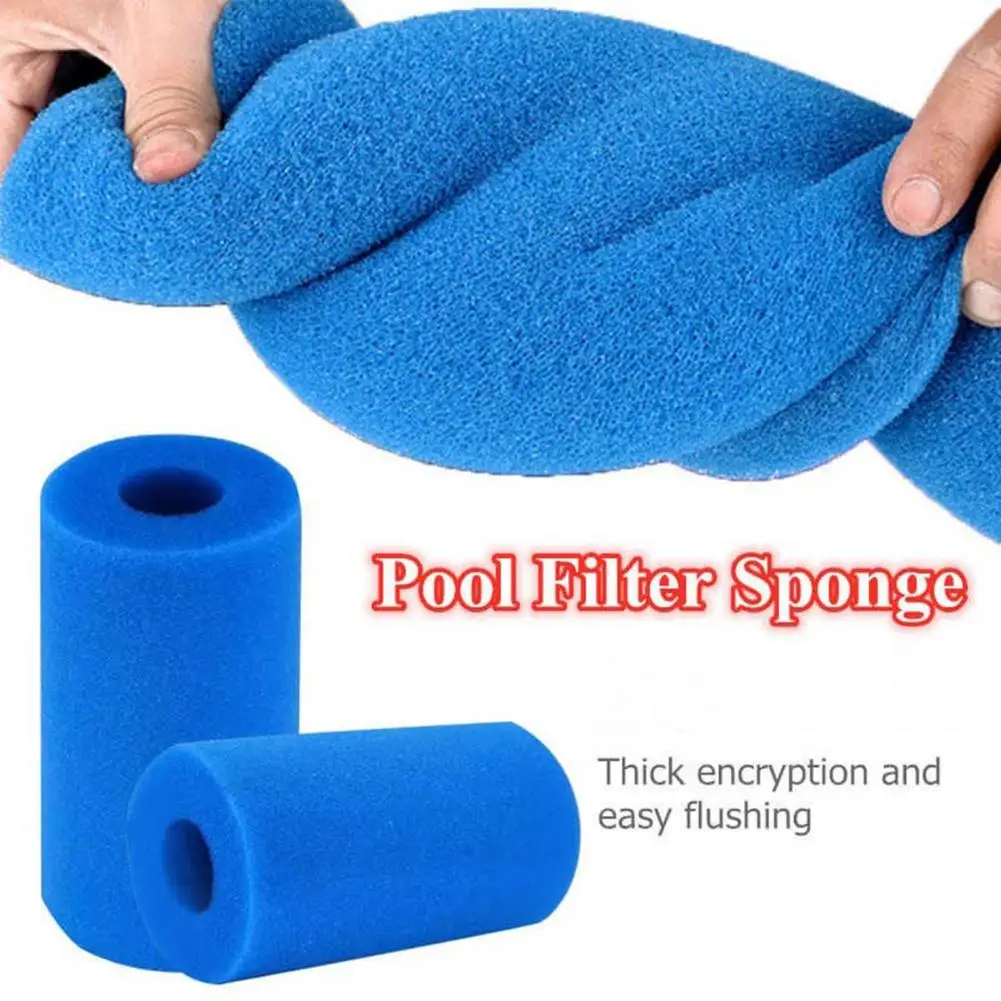 Pool Foam High Density Reusable Pool Filter Sponge for Swimming Pools Washable Foam Filter for Debris Leaves Hair Pool