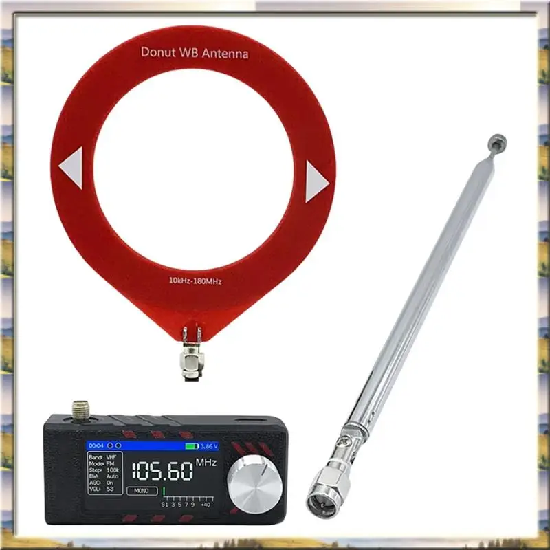 

AA46 HOT-SI4732 Вседиапазонный радиоприемник ATS MINI PRO 0,5-108 МГц LSB USB AM FM ESP-32-S3 Радио SW MW VHF Радио с антенной