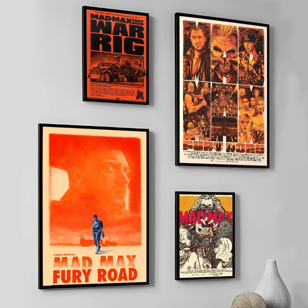 Post-apocalyptic Wasteland Science Fiction Movie Mad Max Poster Wall Art Home Decor Room Decor Digital Painting Living Room Rest