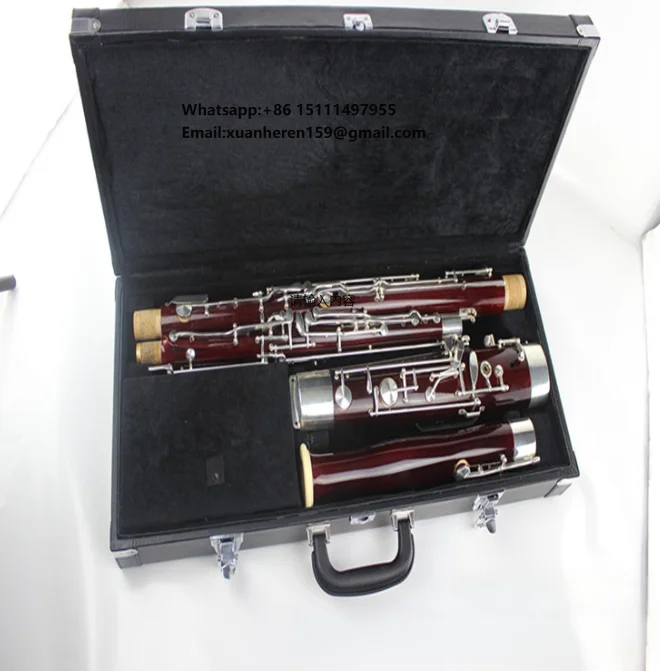 

Bass Oboe Bassoon C-tuned Bassoon Made of Maple Wood with Silver-plated Wood Wind Instrument
