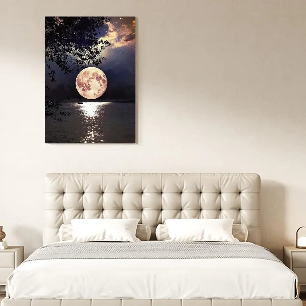 Huacan Пейзаж Луна Полный Круглый Алмазная Мозаика Искусство Морской Алмаз Ремесло Декоративные Наборы Вышивка Картины E6G6 Huacan Пейзаж Луна Полный Круглый Алмазная Мозаика Искусство Морской Алмаз Ремесло Декоративные Наборы Вышивка Картины E6G6