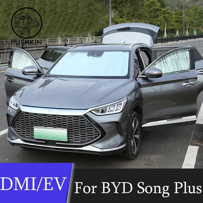 

For BYD Song Plus EV DMI 2022 2023 Sunshades UV Protection Curtain Sun Shade Visor Front Windshield Protector Car Accessories