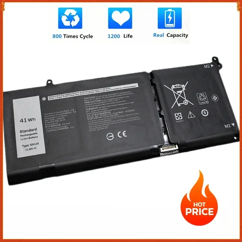 G91J0 V6W33 Laptop Battery for Dell Inspiron15  5518 5418 5415 5515 7415 Latitude 3320 3520 3420 V6W33 P144G Notebook Battery