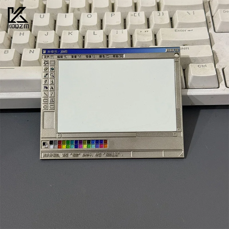 Vintage Computer Drawing Board Notepad With Magnetic Whiteboard Pen Creative Retro Magnetic Message Sticky Notes Gifts