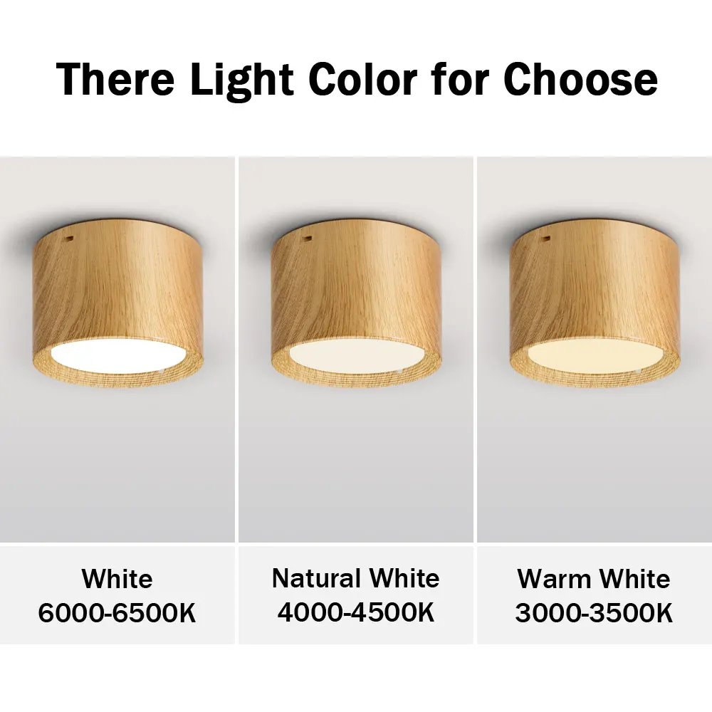 Nordic Led Downlight Ceiling Light 5w 7w 10w 12W 15W Surface Mounted Led Spotlight Living Room Bedroom Indoor Lighting Ac220v