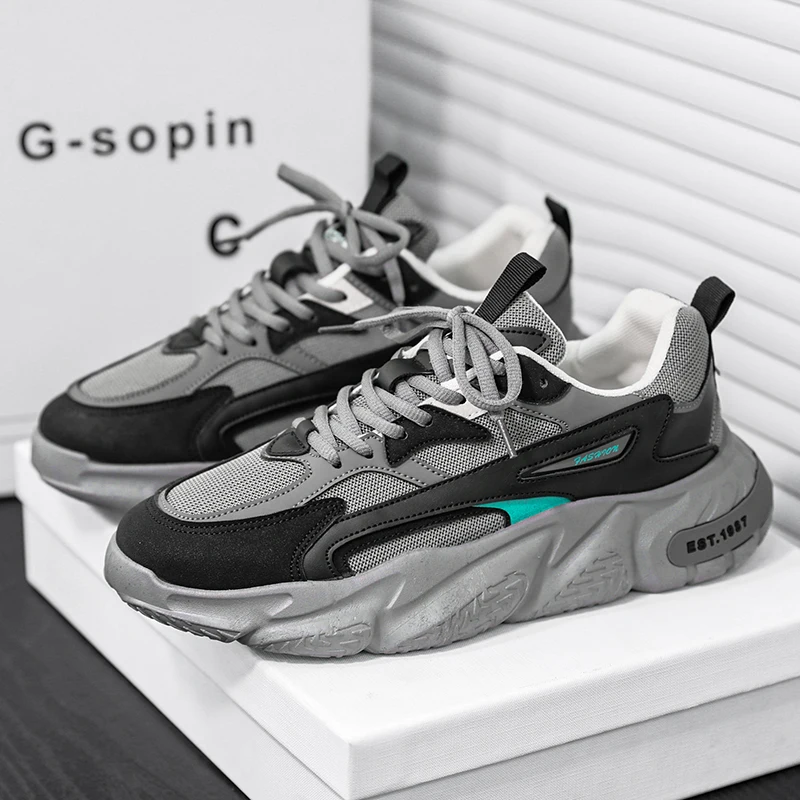 

Кроссовки ML Four Seasons с дышащей сеткой, повседневная обувь с низким берцем, туфли для папы