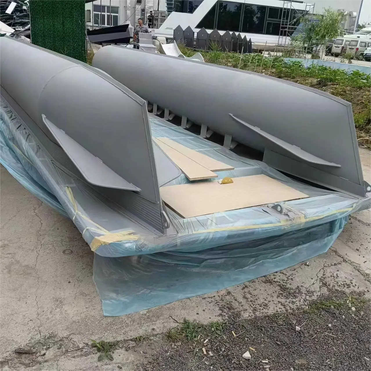 5 م-12 م قارب عائم أنبوب عائم قارب الصيد الألومنيوم منصة عائم قوس التخصيص #5