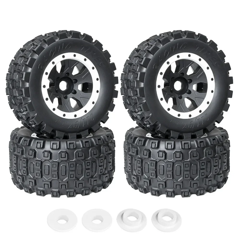 

1 Set 211mm 1/5 buggy Tire Tyre with 24mm Wheel Hex for Arrma 1/5 Kartun 8S Outcast 8S for Trxs 1/5 X-MAXX RC Car