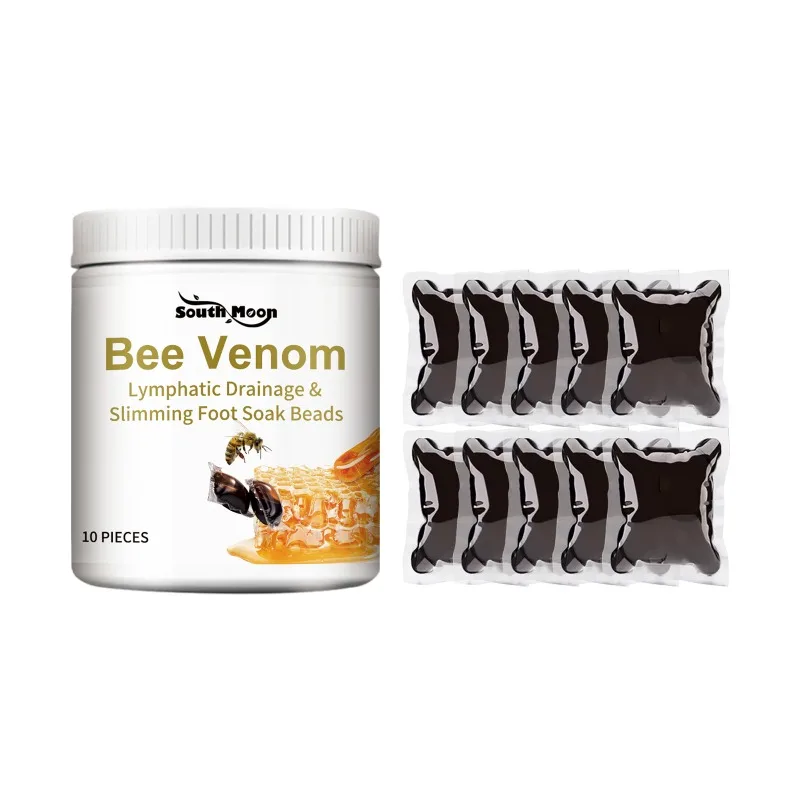 Cuentas de remojo de Venom de abeja para pies, masaje de venas, alivia la incomodidad de las piernas, limpia la piel, hidrata, embellece el cuerpo, cuidado de los pies, salud