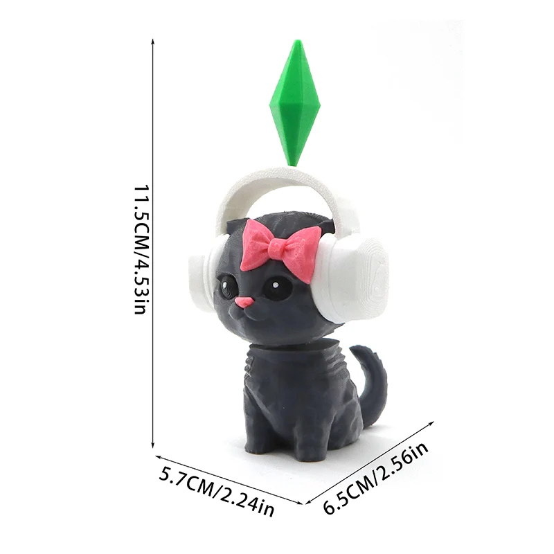 Home Decoration Figure The Sims Plumbob Dancing Cat Sims Cat