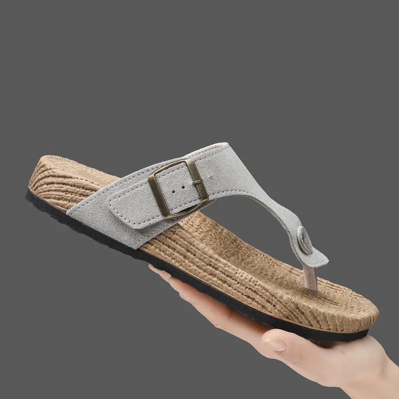 Flip Flops Fashion Wear-resistant Man Footwear Board Shoes 2026 New Men Canvas Sneaker Comfortable Anti Slip Breathable Footwear