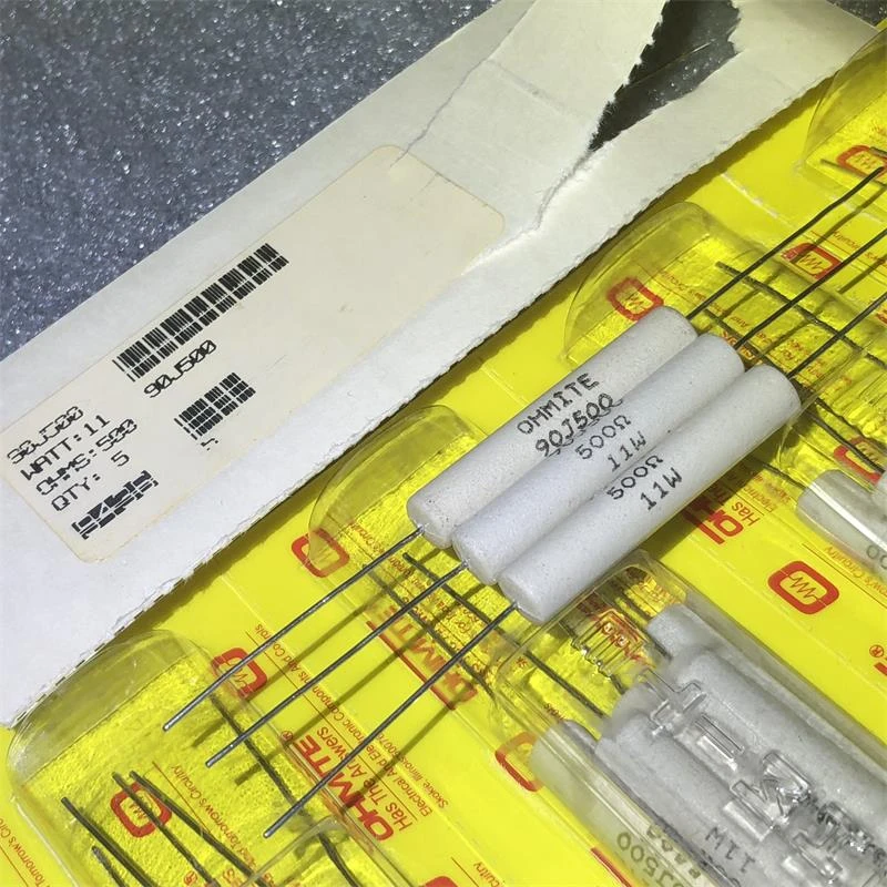 Original OHMITE Auido Gold 11W 500R Thermal audio non-sensing resistor