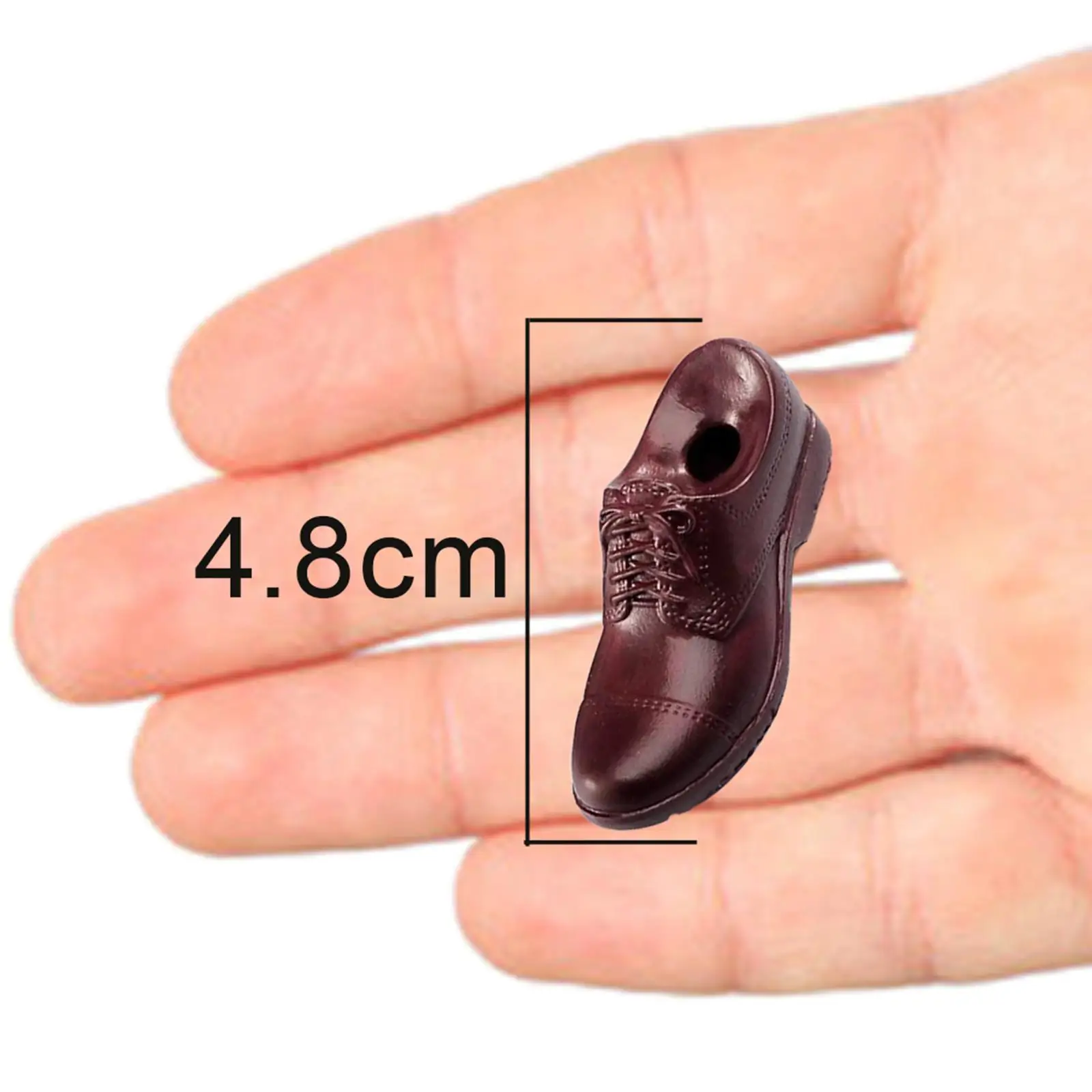 รองเท้าหนังแอ็คชั่นฟิกเกอร์ชาย 12 นิ้ว อุปกรณ์เสริมฟิกเกอร์ชาย รองเท้าของเล่น