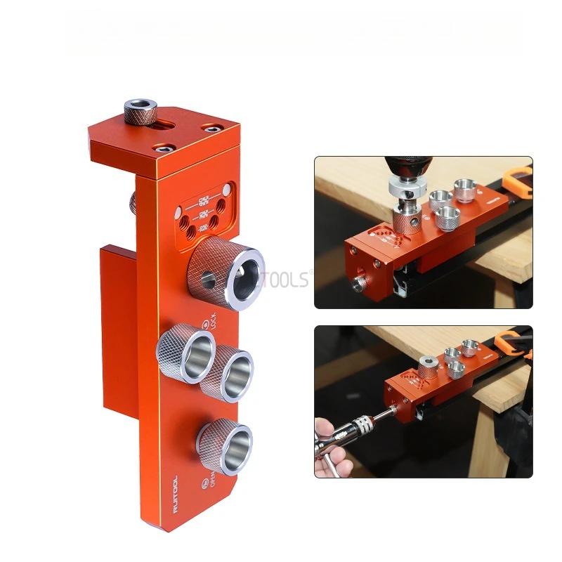 Herramienta de guía de perforación de perfil de aluminio multifunción, broca escalonada M8/M6 para herramienta de perforación de perforación de taladro serie 20/30/40