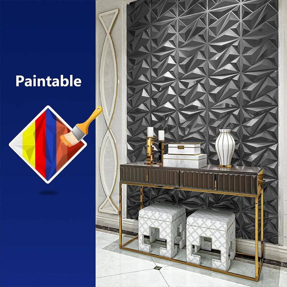 50/100 قطعة لوحات تغطية الحائط أسود/أبيض بولي كلوريد الفينيل لهجة محكم لوحات الحائط 30x30 سنتيمتر قالب لوحة البلاط الجداري لديكور الجدران الداخلي