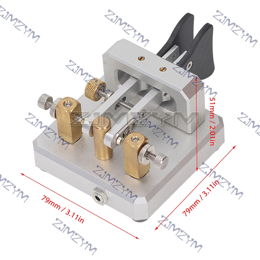 3.5mm Interface Morse-Code Key For Dual-Paddle Automatic CW Shortwave Telegram Tapper