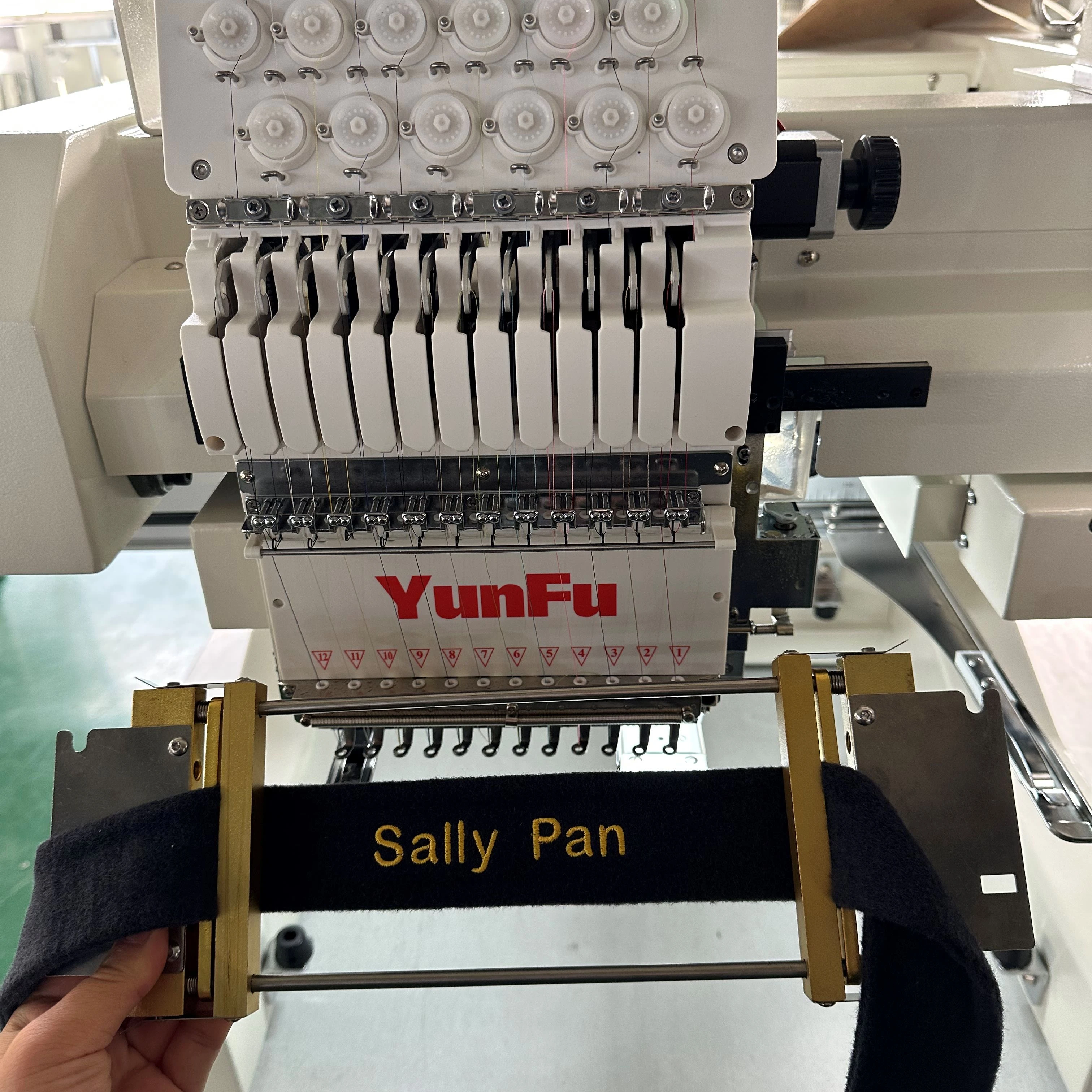 YunFu High Quality Single Head Tajima Computerized Embroidery Machine Free Accessories Flat Cap Embroidery New & Used Condition