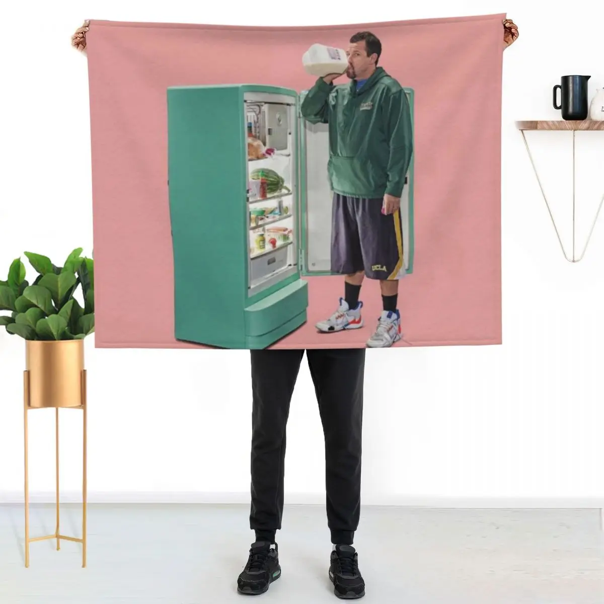 

Adam Sandler Throw Blanket Durable Warm Blanket for Daily Home Use