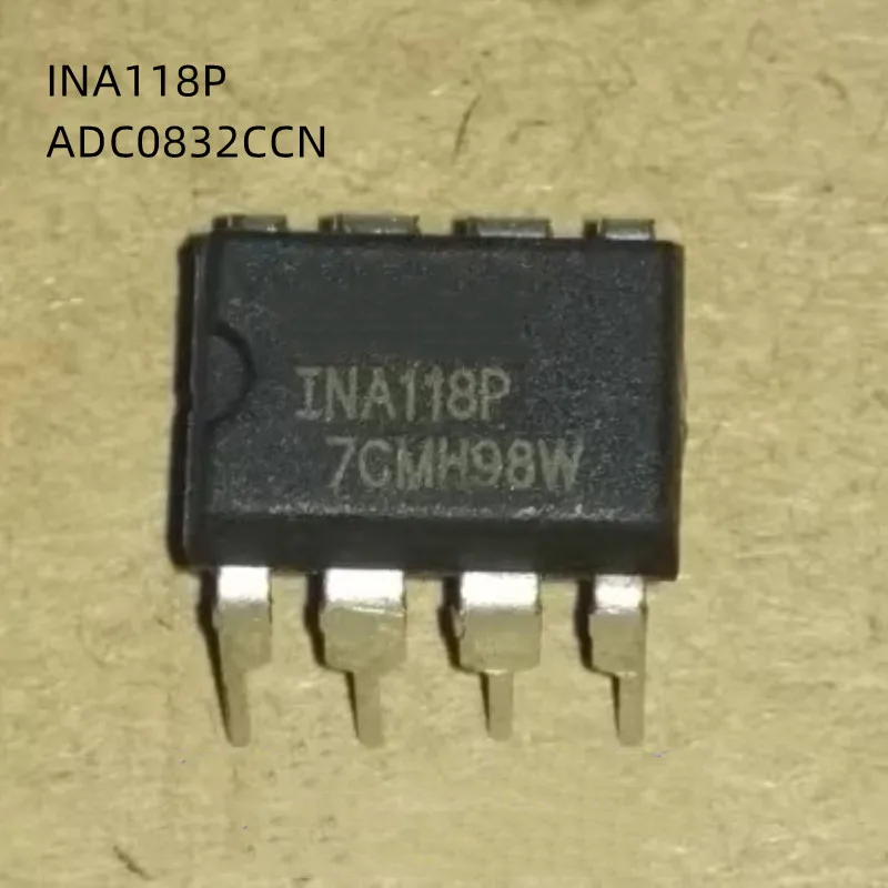 5Pcs/Lot INA118P INA118PB INA118 ADC0832CCN 0832CCN DIP-8 New Original Semiconductor Chip