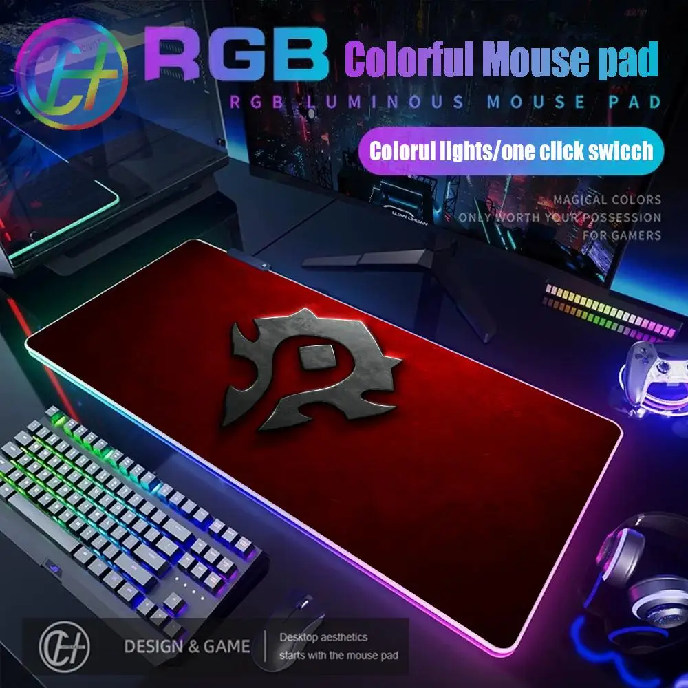 

RGB HD Lich King Mouse Pad Game World Of Warcraft HD Print Rubber Gaming Mousepad 80x40cm Large Mouse Mat Pc Gamer WOW Desk Mat