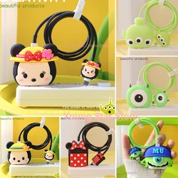 4 Pieces Set Cable Protector for iPhone / iPad 18W/20W Charger Protection Cute Cartoon Protector Holder Phone Cord Accessories