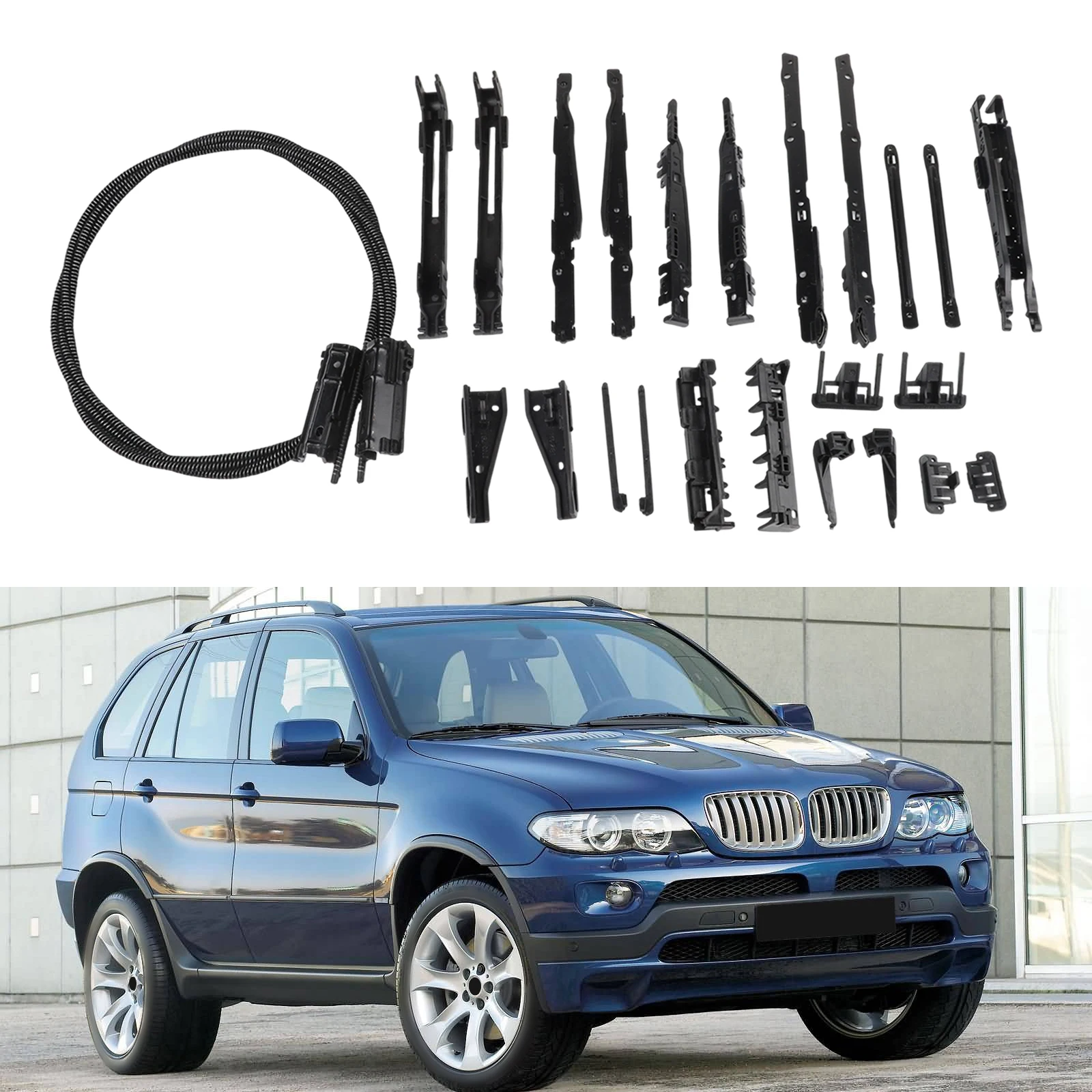 Sunroof Replacement Kit As Shown In The Picture Panoramic Sunroof Repair Kit Quick Installation Process For BMW E53