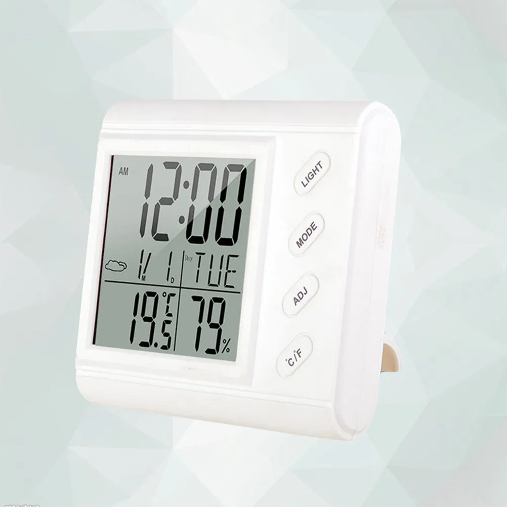 Digital Temperature and Humidity Meter with Kickstand Wall Mount Design for Home Office Warehouse Indoor Use Thermometer