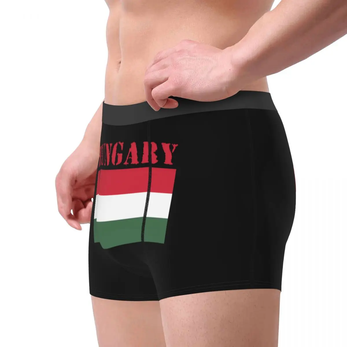 مخصص الذكور بارد المجر العلم الرجال الملابس الداخلية الملاكم ملخصات تنفس السراويل سراويل داخلية