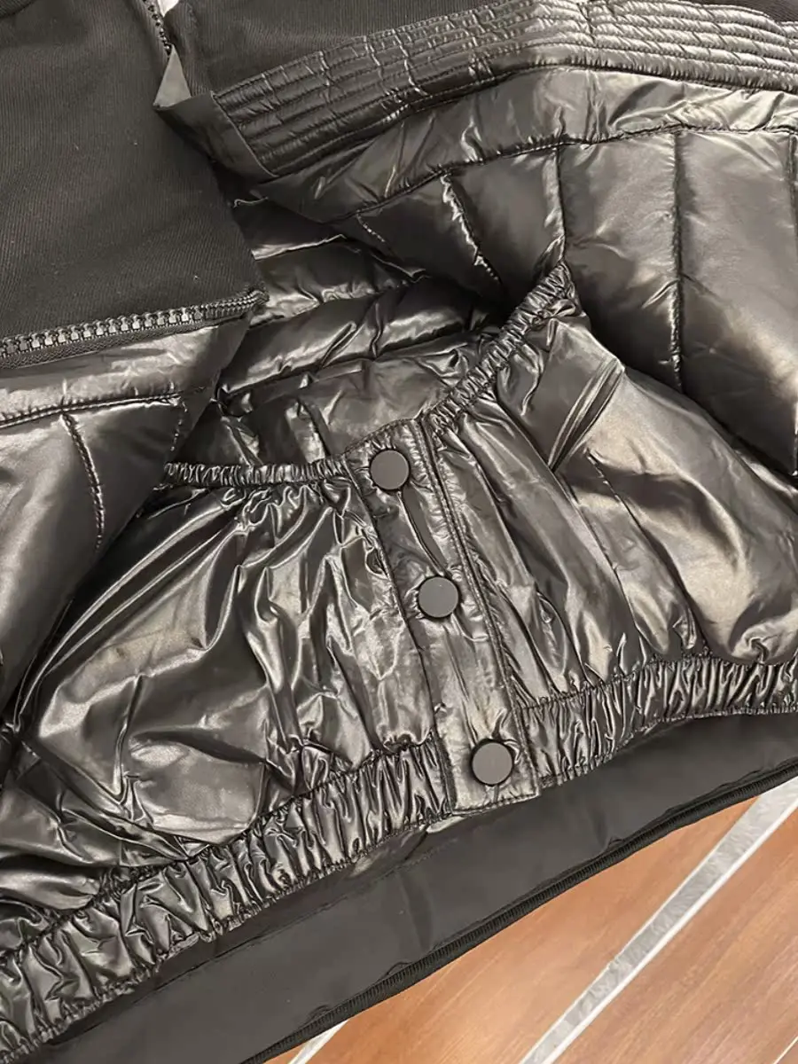 Winter 2023 Thiened White Du down Snowboard Jaet Women's High-End Sensation Color Blo Coat Long Sve Hooded Regular...