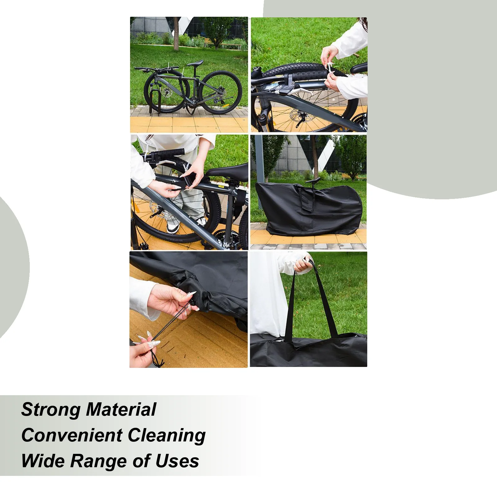 

Waterproof Bike Wheel Travel Bag, Compact Portable Bicycle Carry Case for Airplane Car, Road Mountain Bike Travel Bag