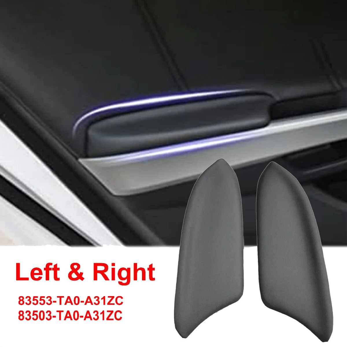 1Pair Front Door Panel Cover 83553-TA0-A31ZC 83503-TA0-A31ZC for Honda Accord Sedan 2008-2012 Armrest Panels Lid Pad