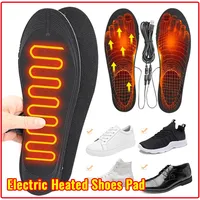 USB Heated Shoe Insoles Electric Heated Shoes Pad Cuttable Rechargeable Foot Warmer Washable for Winter Camping Fishing