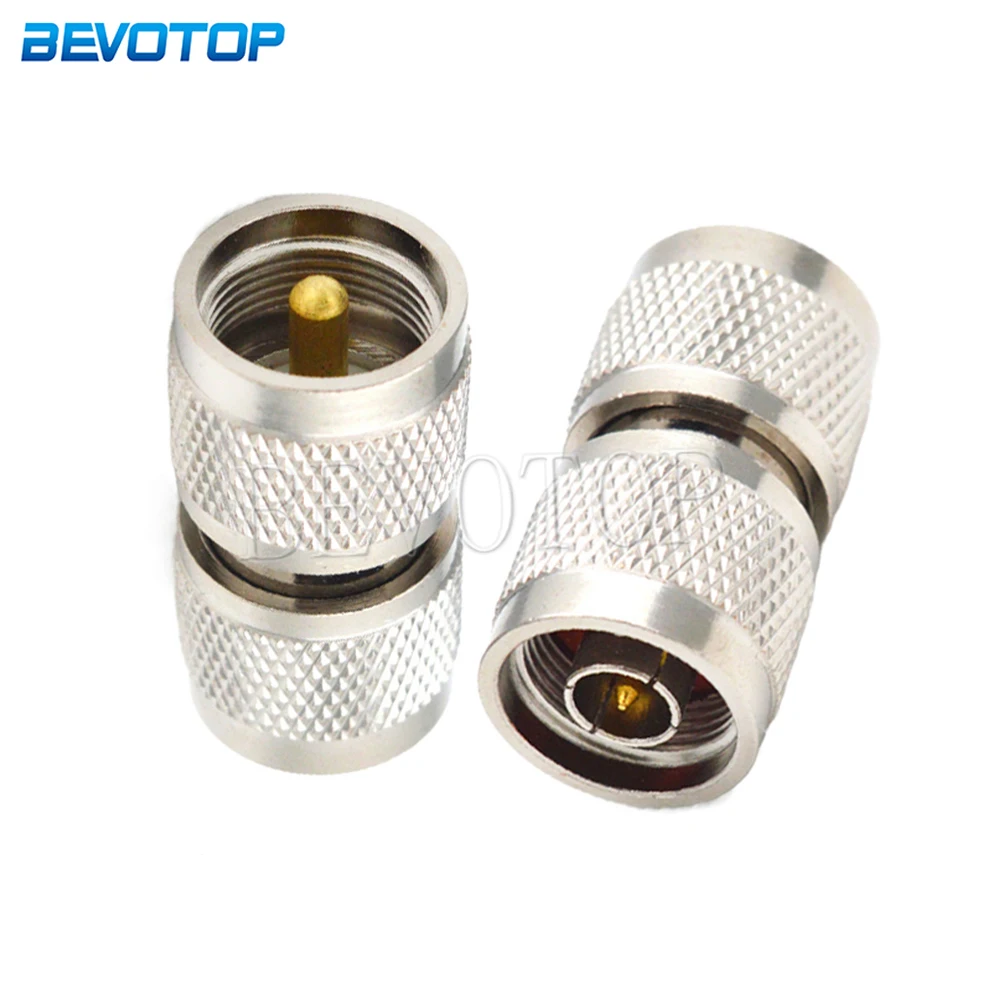 

10Pcs/Lot N Male to UHF PL259 Male Straight Connector RF Adapter Coaxial Brand New High Quality 50ohm Nickel/Gold Plated