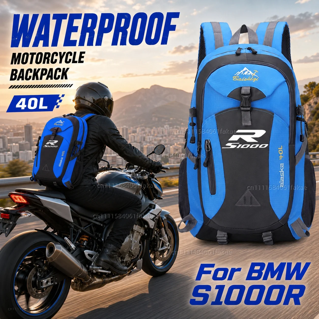 

For BMW S1000R S1000 R S 1000 R 2017 2018 2019 2020 2021 Motorcycle Backpack 40L Waterproof Travel Backpack Outdoor Hiking