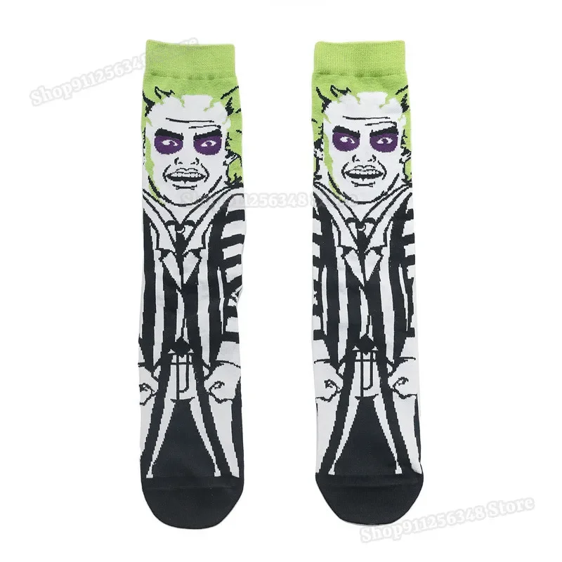 Disney The Nightmare Before Christmas calze lunghe Jack Skellington calze di Halloween uomo donna fantasmi spaventosi stampa calze