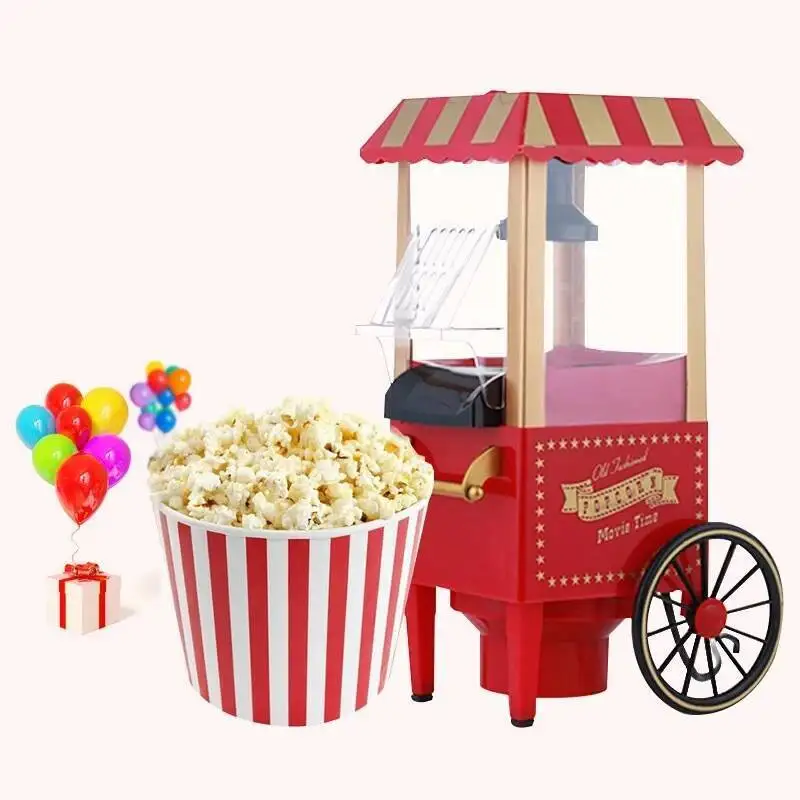 Máquina de palomitas de maíz, Mini máquina eléctrica para hacer palomitas de maíz, máquina de cocina de maíz de Carnaval Retro, Popper de maíz DIY para el hogar