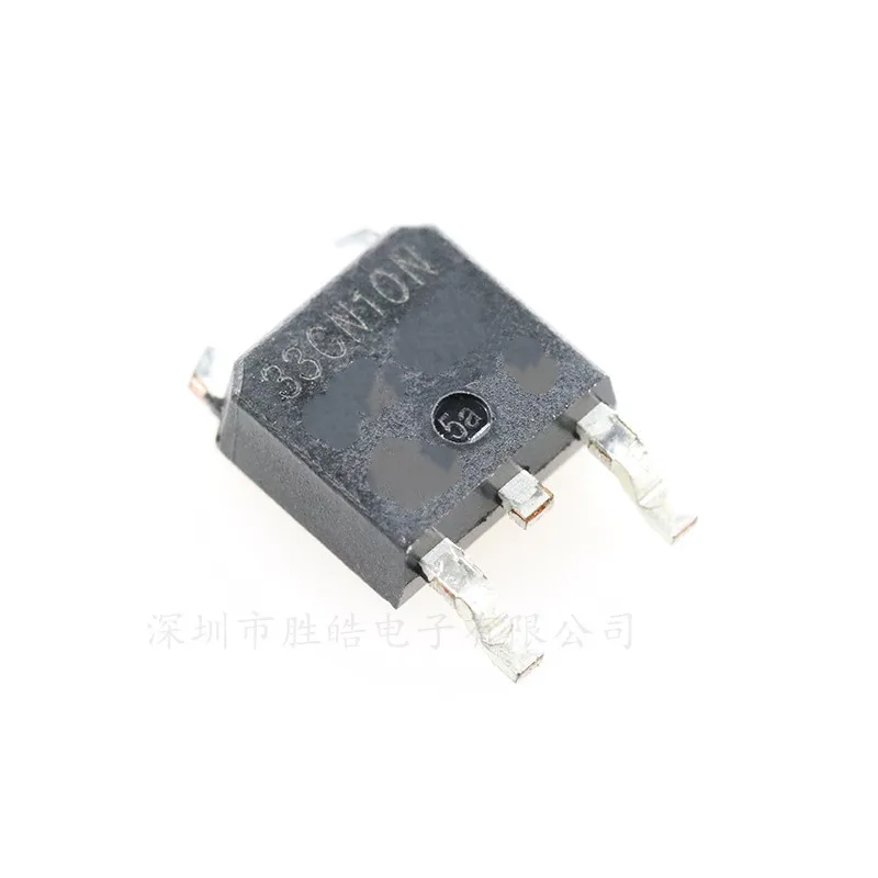 (10Pcs)  33CN10N IPD33CN10N G Field Effect MOS Tube N-channel 100V 27A Patch TO-252