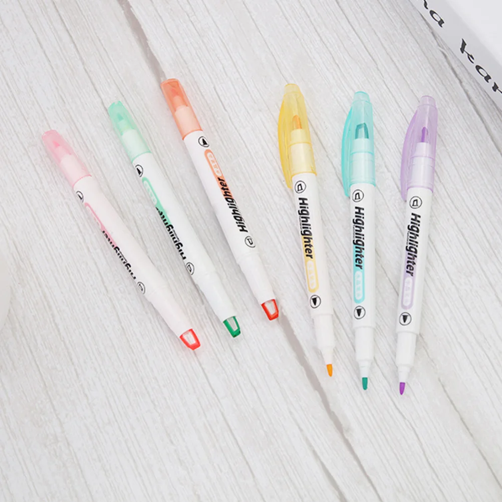 Ujung Stabilo Ujung Ganda Stabilo Alat Tulis Siswa Multifungsi Pena Kantor Warna-warni Plastik Multiwarna Kompak