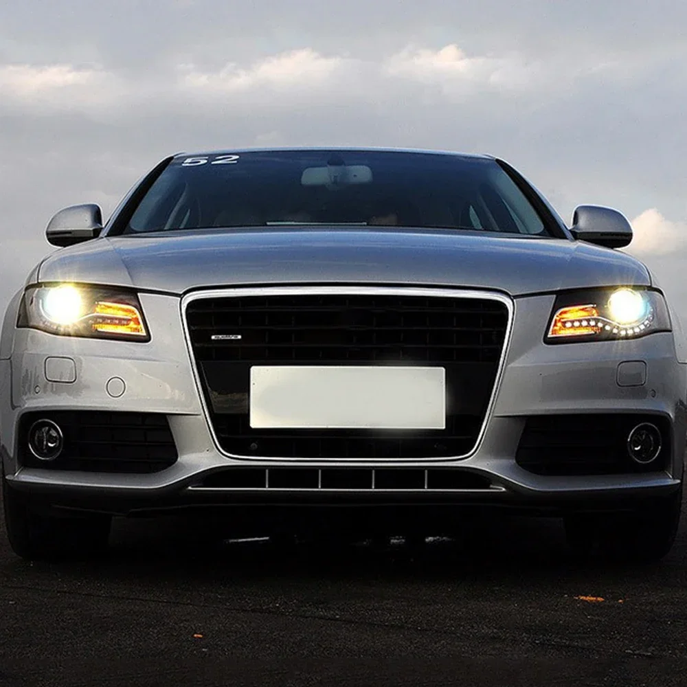 Car Styling Head Lamp for Audi A4 Headlights 2009 10 11 12 A4 B8 LED Headlight Projector Lens DRL Signal Automotive Accessories