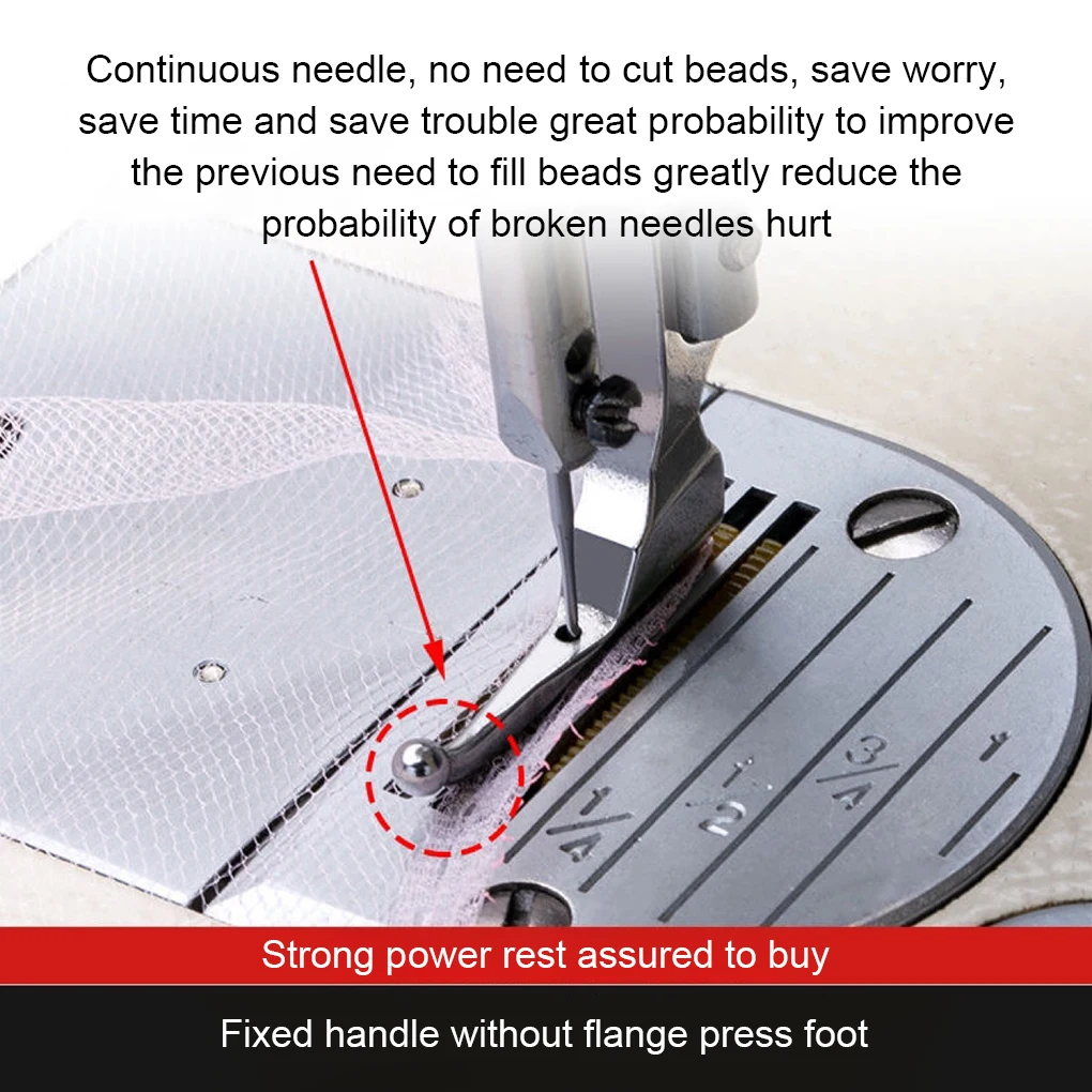 P369 Wedding Dress Tools All Fabric Special Presser Foot with beads or No Beads Practical Industrial Sewing Accessories Machine