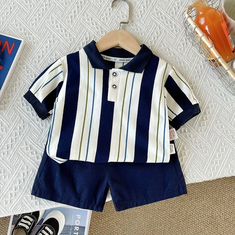 novas-roupas-de-verao-para-bebes-meninos-conjunto-de-camiseta-listrada-de-manga-curta-e-shorts-2-pecas-conjuntos-traje-casual-infantil-roupas-de-treino-para-criancas
