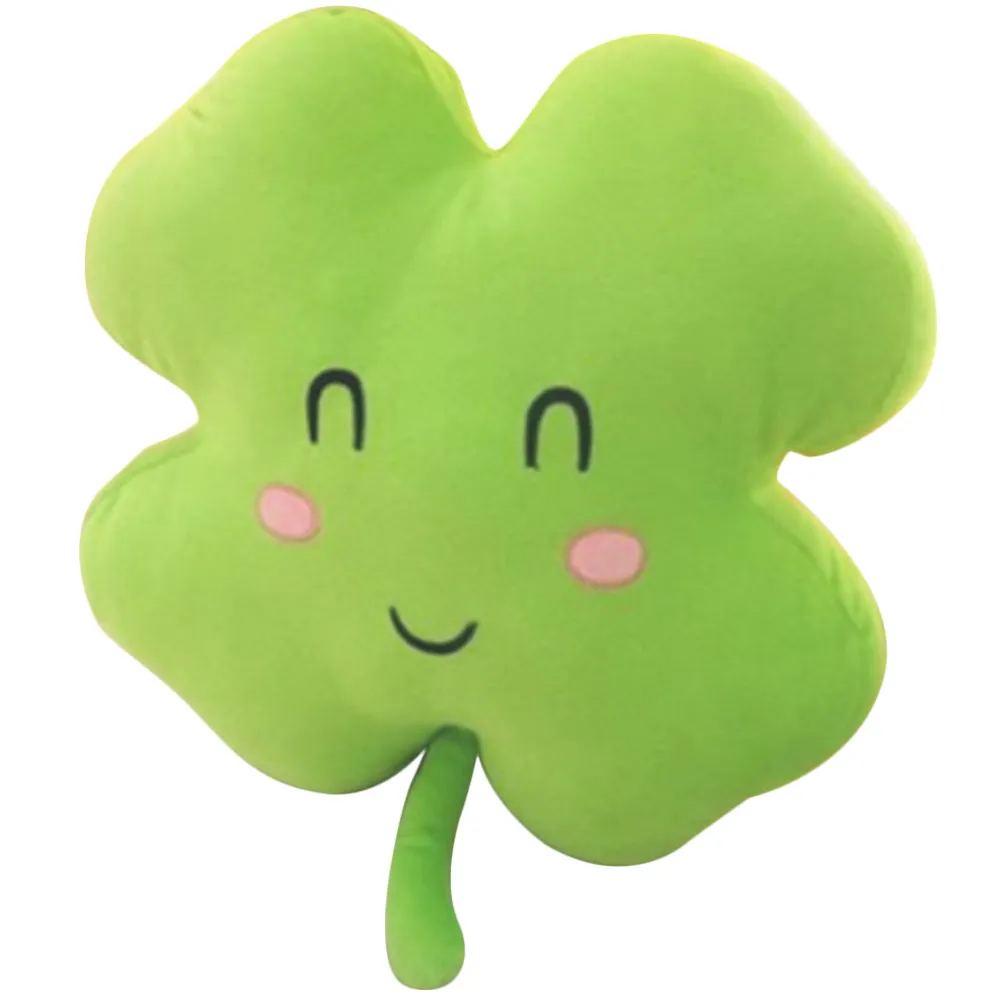 

Four Leaf Clover Soft Throw Pillow Comfortable Couch Cushion Home Car Indoor Outdoor Decorative Pillow Relieve Stress Gift