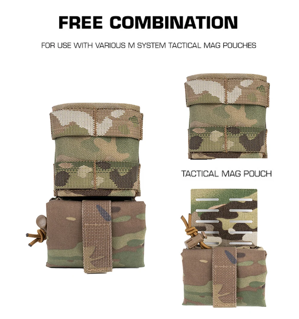 Taktische MINI-Recyclingtasche, Molle-Magazintasche, Magazinhalter, Outdoor-Paintball-Utility-Rückgewinnungstasche, Jagd-Magazintasche, Zubehör – Detail 7