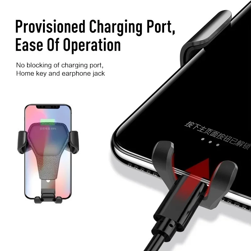 Universal Gravity Auto Phone Holder Car Air Vent Clip Mount Mobile Phone Holder Cell Phone Stand GPS Support For iPhone Samsung