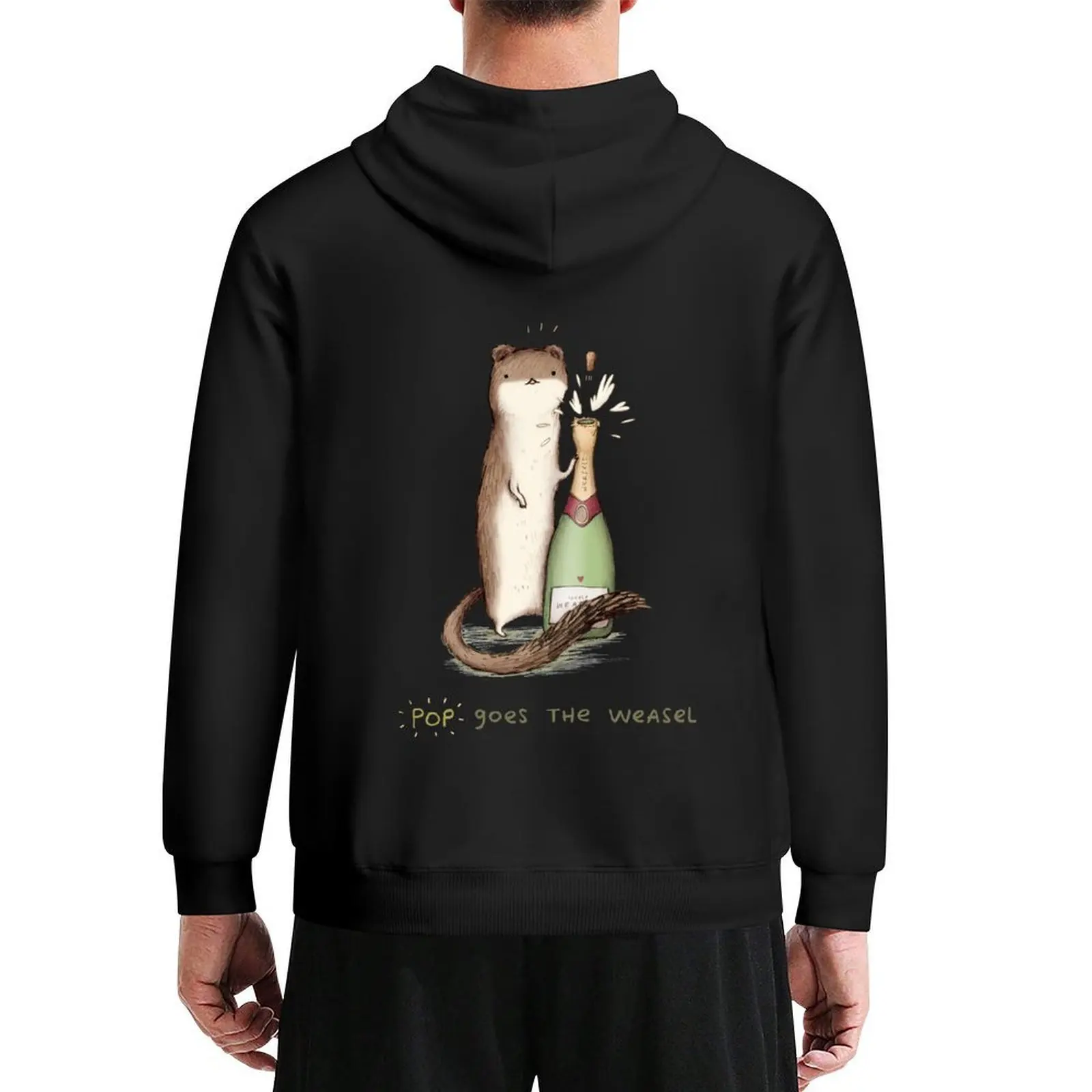

Pop Goes the Weasel Hoodie blouse men wear mens clothing men's clothing designer hoodies