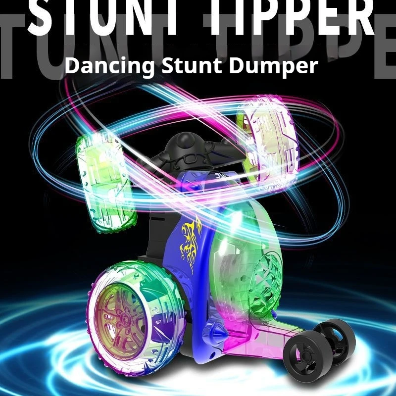 Neue Tumbling Stunt Auto Fernbedienung Dump Off Road Licht Auto Drift Racing 360 Grad Rotierenden Elektrische Modell Spielzeug Für Kinder