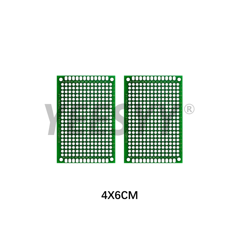 8 pièces 4X6 5X7 6X8 7X9 Kit de PCB Double face chacun 2 pièces carte de Prototype mixte Circuit Protoboard bande universelle imprimée