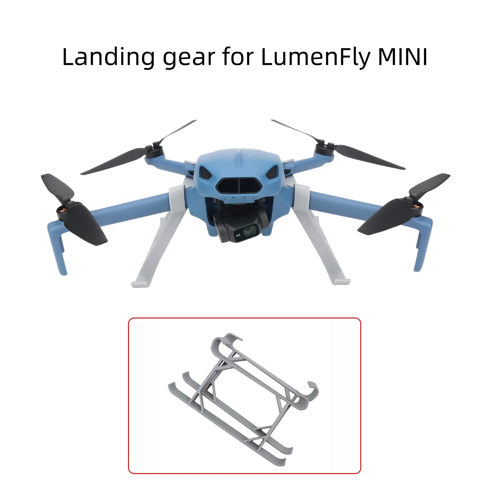 

For LumenFly MINI Height-Increasing Bracket with Wear-Resistant Landing Gear Protection Accessories